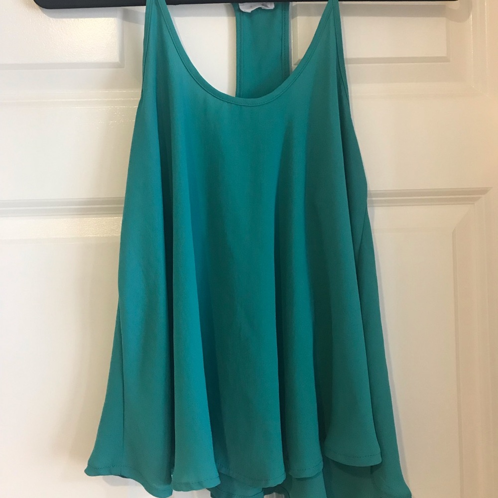 Lush green shift tank